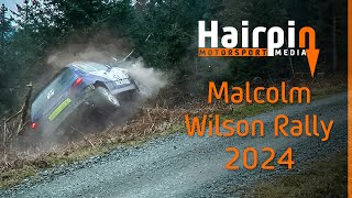 Malcolm Wilson Rally 2024  Crash amp Action HD [upl. by Yhtrod]