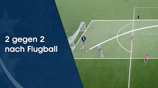 2 gegen 2 nach Flugball – Fußballtraining am Deutschen Fußball Internat [upl. by Clorinda731]