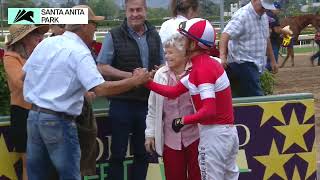 Kings River Knight wins the Crystal Water Stakes on Saturday May 25 at Santa Anita Park [upl. by Keldon]