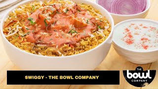 Paneer Makhani Biryani Bowl  The Bowl Company  Swiggy Food Review  Recipe With Panda [upl. by Aicnorev]