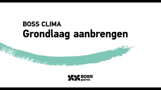 Boss Clima  Isoleren en bekleden van buitengevel  Stap 6 grondlaag [upl. by Teplica]