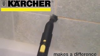 Short clip of the Kärcher SC 2500 C Steam Cleaner in action [upl. by Newel698]