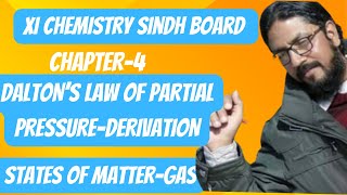 daltons law of partial pressure  class 11 chemistry chapter 4  sindh textbook board [upl. by Burns795]