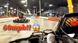 GoKarting at 60 mph 😱 Autobahn Indoor Speedway  Jacksonville FL [upl. by Federica]