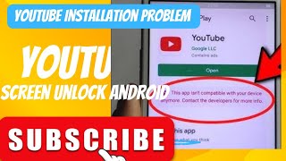 oppo A37a33 Samsung all old model YouTube installation kese kara download nahi hon rha hai solve pr [upl. by Heydon]