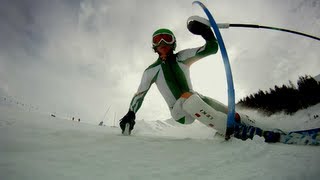 Slalom Training Pila Italy  GoPro HD [upl. by Ecaidnac]