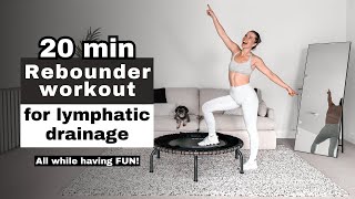 20Minute Rebounder Workout for Lymphatic Drainage  Fun Cardio Routine to Detox amp Energize [upl. by Fesuoy]