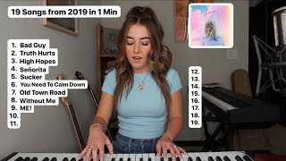 19 Songs From 2019 in ONE MINUTE [upl. by Merth]