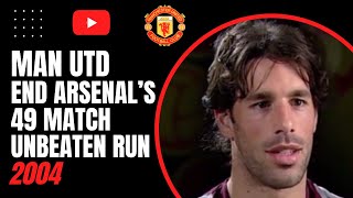 Man Utd End Arsenals 49 Match Unbeaten Run  2004 [upl. by Chilt]