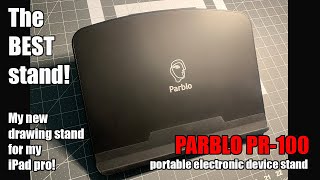 PARBLO PR100 review BEST tablet stand for drawing on my iPad [upl. by Namas41]