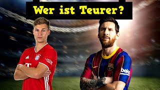 Welcher Spieler ist teurer Marktwert Update  Fußball Quiz 2021 [upl. by Hammock]