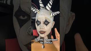 Tirando maquiagem do palhaço 🤡🎈 makeup maquiagem terror halloween makeupartist challenge [upl. by Gerhan]