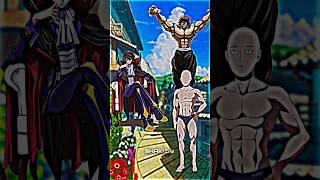 Who is strongest  Lelouch vs Yujiro Saitama shorts [upl. by Elrem]