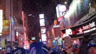 2014 New Years Eve Ball Drop in Times Square [upl. by Bickart]