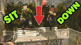 Survivors And The Killer Can quotSITquot on a BENCH in Dead by Daylight [upl. by Mattland]