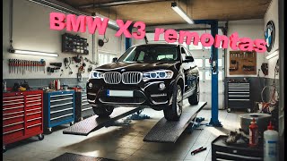 Taisome BMW X3 atstatome priekį [upl. by Anitirhc]