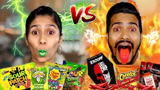 EATING The Worlds Spiciest Vs Sourest Foods Paris Lifestyle [upl. by Yrogerg689]