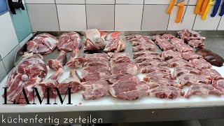 Lamm  küchenfertig zerteilen Ein Muss für jeden Lammliebhaber Profi Metzger Ralf [upl. by Ratib546]