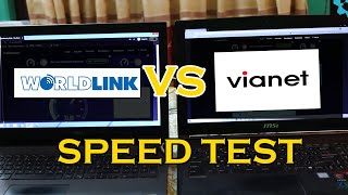 Worldlink Vs Vianet  Live Speed Test [upl. by Nichani]