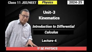 Class11 Physics CH3 Kinematics  Introduction to Differential Calculus JEENEET [upl. by Zsa Zsa551]