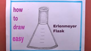 How To Draw Erlenmeyer FlaskErlenmeyer Flask Drawing [upl. by Anelrihs5]