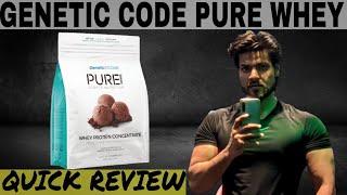 genetic code pure whey protein review  genetic code whey protein review [upl. by Brandi]