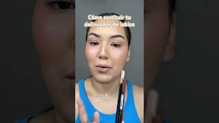 Cómo sustituir tu delineador de labios labial delineadordelabios lipliner makeuphacks [upl. by Quintie761]