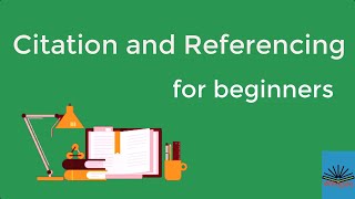 Citation and Referencing for beginners [upl. by Leis]