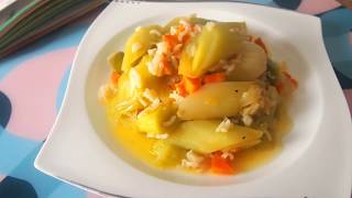 ЛУК ПОРЕЙ С РИСОМ Очень вкусное и полезное блюдо Zeytinyağlı Pırasa Yemeği  leek recipe [upl. by Lebar840]