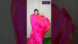 Magenta Pink Pure Silk Saree at Sri Mahalakshmi Silks TNagar [upl. by Ahtanaram]