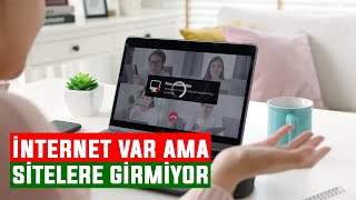 İnternet Var Ama Sitelere Giremiyorum Sorunu Çözümü  2021 [upl. by Sakram]