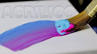 Cómo pintar con acrílicos  Tutorial completo para principiantes [upl. by Pulchi]