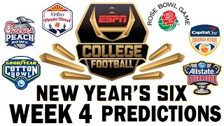 Week 4 New Years Six Predictions [upl. by Llyrpa]