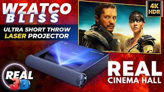 The Best 4K Laser Projector you can buy in 2023  Wzatco Biss Ultra Short Throw Projector Review [upl. by Harcourt]