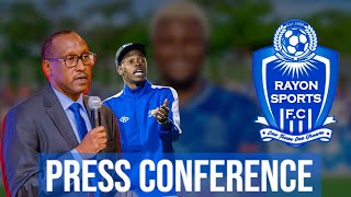 RAYON SPORTS PRESS CONFERENCE 🔥🔥 JEAN FIDELE YARAKAYE [upl. by Euqenimod]