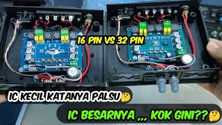 begini perbedaan amplifier TPA 3116 32 pin dengan 16 pin [upl. by Eilraep]