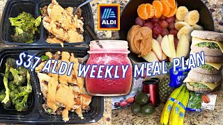 37 Weekly Meal Plan From Aldi  Healthy  Clean Eating Meal Prep  Organic Food Included [upl. by Mutua]