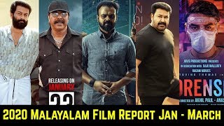 2020 Malayalam Hit And Flop Movies List January to March With Box Office Collection [upl. by Zenger]