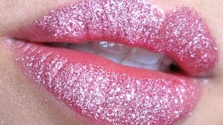 Pretty Pink Glitter Lips [upl. by Amej648]