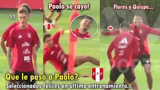 LISTOS ASI FUE EL ULTIMO ENTRENAMIENTO DE LA SELECCION PERUANA HOY [upl. by Esilehc381]