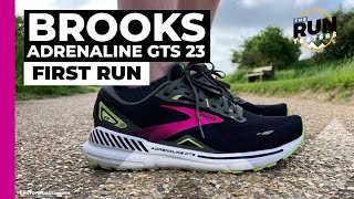 Brooks Adrenaline GTS 23 First Run Review New Adrenaline GTS gets run tested [upl. by Eniawd]