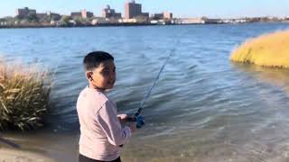 Day out at Ferry Point Park fishing enjoying the last of the warm 2024 weathernyc bronx ny fyp [upl. by Templas]