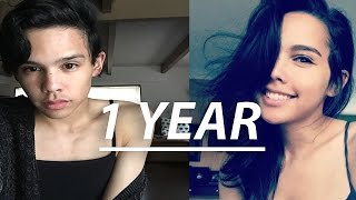 ONE YEAR ON HORMONES  MtF Transition Timeline [upl. by Atsilac375]