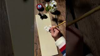 Pear blossoms art drawing howtodraw creative [upl. by Noll]