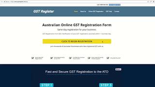 How to Register For GST Online in Australia An Easy StepbyStep Guide by GST Register [upl. by Denzil540]