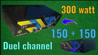 How to make big deal channel amplifier150 150 amplifier300 watt duel channel1047 iccool down [upl. by Accissej]