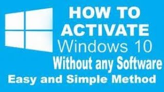 Windows 10 all versions activation for free without software and crack Simple and permanent [upl. by Annissa669]