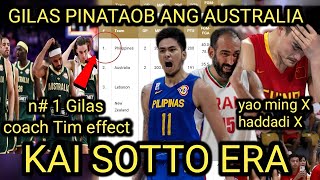 GILAS PINATAOB ANG AUSTRALIA KAI ERA NAG SIMULA NA KAYA MAG DOMINATE SA ASIA [upl. by Inama]