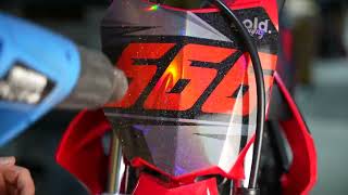 HOW TO INSTALL DIRT BIKE GRAPHICS Bolddesignz Tutorial [upl. by Slayton]