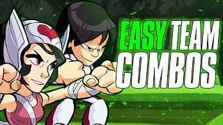 5 EASY BRAWLHALLA 2v2 COMBOS FOR ALL RANKS [upl. by Fabria]